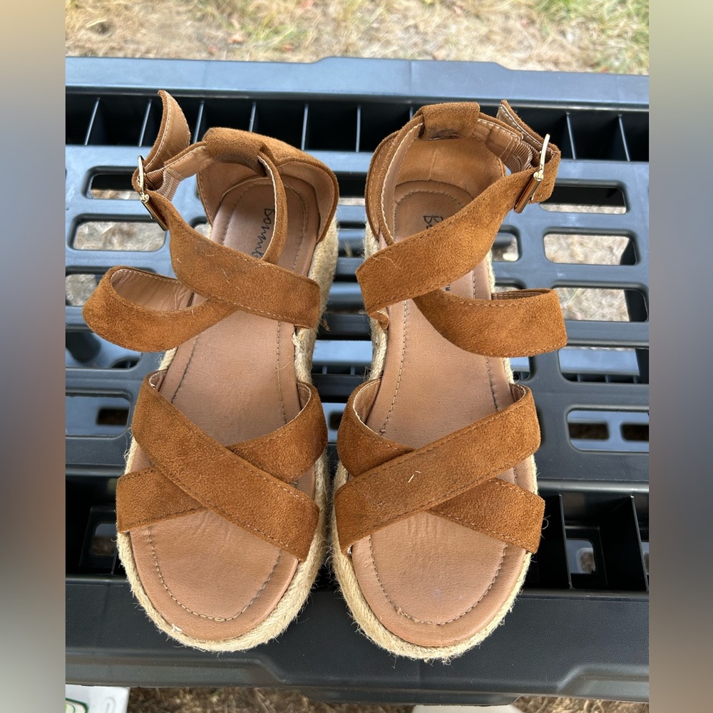 Brown Suede Women's Sandals